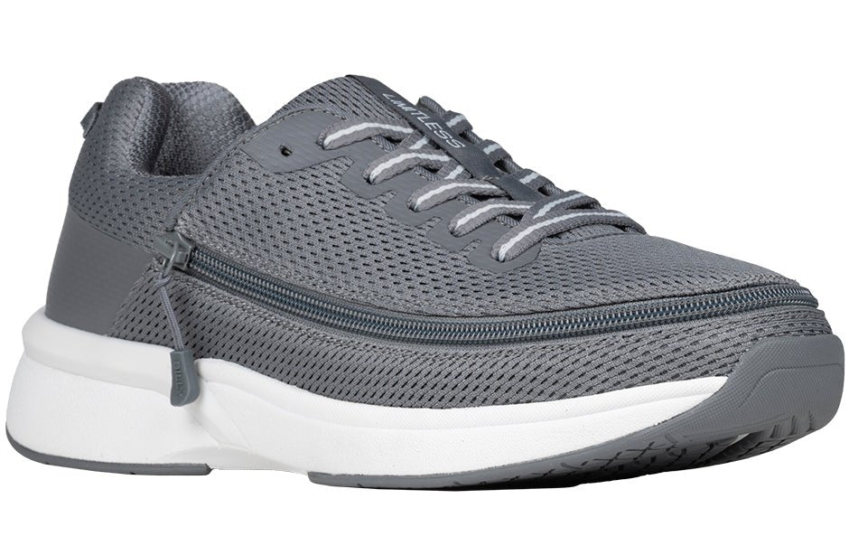 BILLY Limitless Herresko – Ekstra bred & åndbar Sneakers (Grå) - Seniorpleje - Sko & støvler med lynlås - BILLY - BM25179-010(XDR41) - - 41 (EKSTRA BRED) -