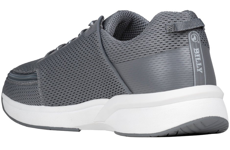 BILLY Limitless Herresko – Ekstra bred & åndbar Sneakers (Grå) - Seniorpleje - Sko & støvler med lynlås - BILLY - BM25179-010(XDR41) - - 41 (EKSTRA BRED) -