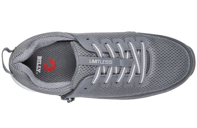 BILLY Limitless Herresko – Ekstra bred & åndbar Sneakers (Grå) - Seniorpleje - Sko & støvler med lynlås - BILLY - BM25179-010(XDR41) - - 41 (EKSTRA BRED) -
