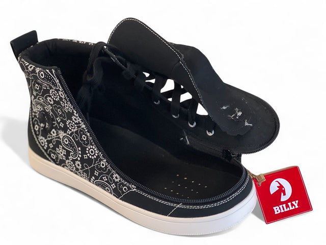 BILLY "Paisley - High Tops" damesko | Bred model med lynlås & ankelstøtte - Seniorpleje - lynlåssko - BILLY - BW23361 - 002(37) - 37 -