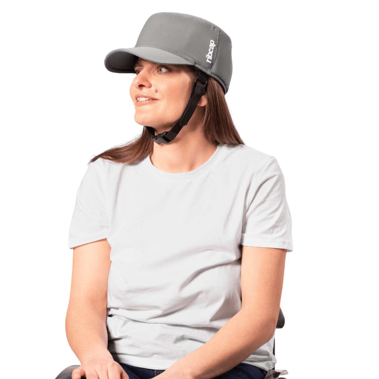 "BOWIE" RIBCAP - Hovedbeskyttelse CE + MDR godkendt. NYHED! - Seniorpleje - Hovedbeskyttelse - Ribcap - RIB-RIBBOWDGRYSM-01 - Small - -