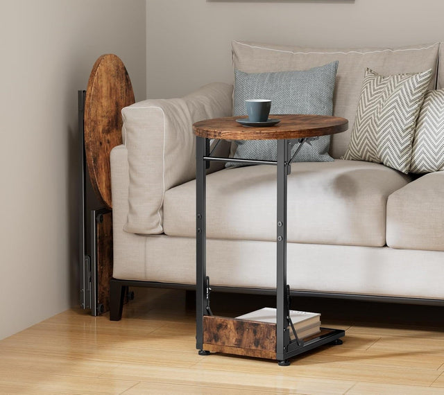 "CIRKEL" - Funktionelt, klassisk & justerbart sidebord til sofa & seng. Lav model! - Seniorpleje - Sengebord - Seniorpleje - SPL - Bom01 -