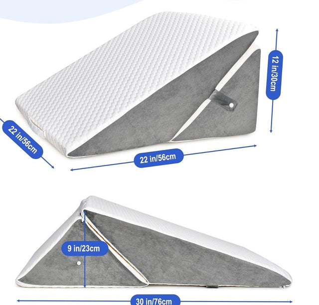 Foldbar & multifunktionel kilepude til elevering af hoved & ben (56 x 56 x 30 cm) - Seniorpleje - Hovedpude - Seniorpleje - SPL - Bonm01 -
