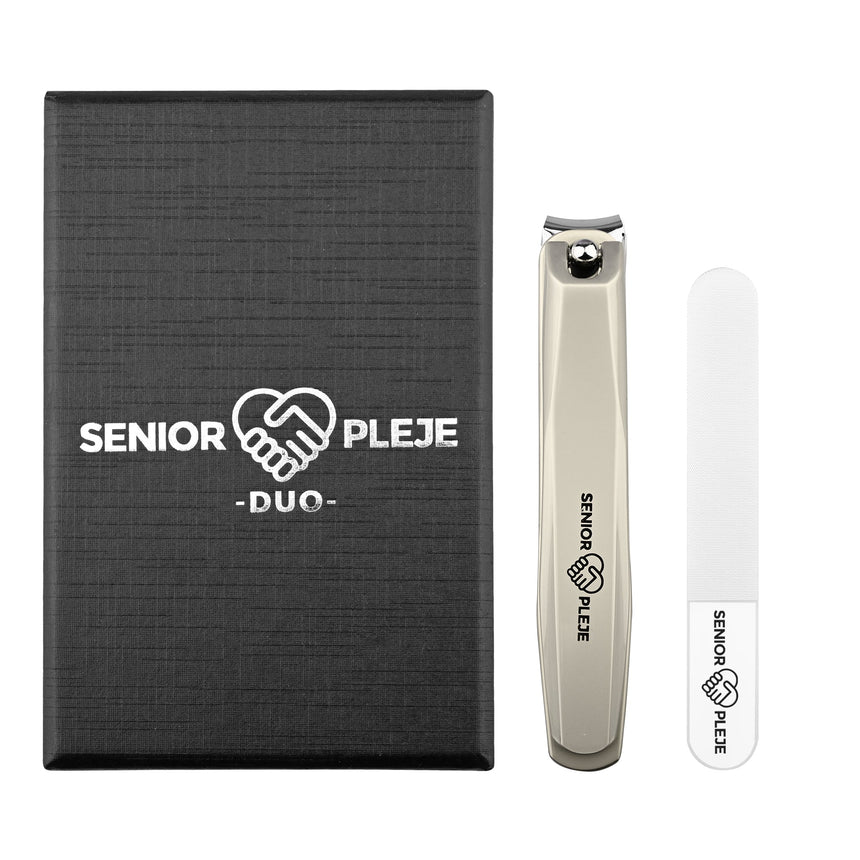 Negleklippersæt DUO - 360° Drejelig negleklipper & Fil. Nem & præcis neglepleje - Seniorpleje - Ergonomisk negleklipper - Yangjiang Diguang Hardware Products - YDH - 01 -