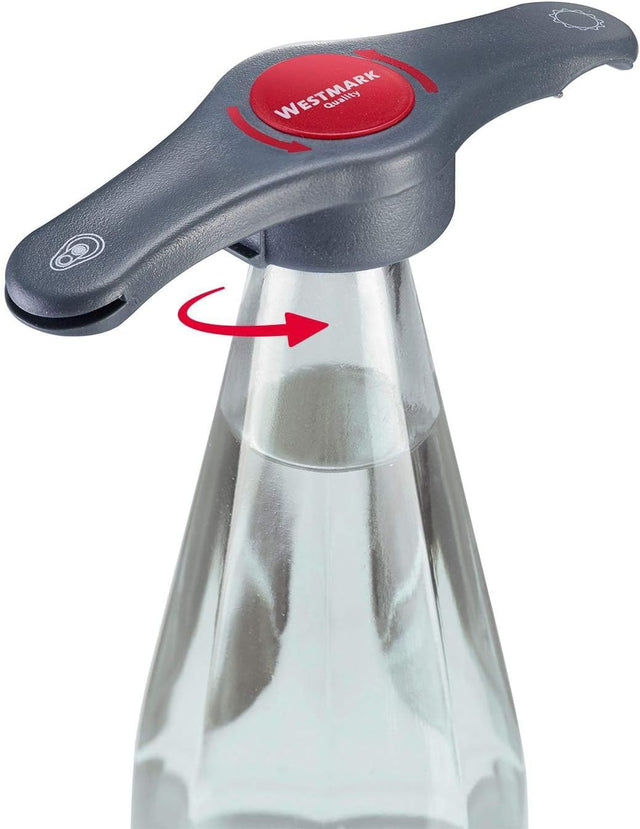 "PROPEL" MULTI - åbner til glas, flasker og dåser – 4 - i - 1 universal lågåbner - Seniorpleje - Ergonomisk multiåbner - Seniorpleje - SPL - WEST01 -