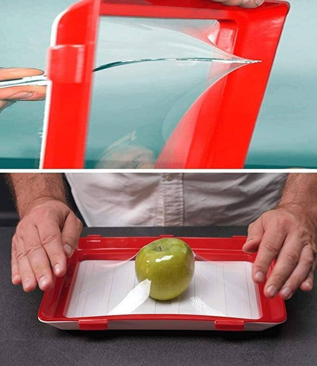 CLEVER TRAY - Smart bakke med genanvendelig folie. Mikroovn & Frostsikker ❄️ - Seniorpleje - Seniorpleje - SPLHOU-01 - - -