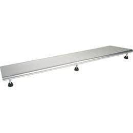 Dørtrinsrampe med smart skridsikker overflade. Højdejusterbar højde (3-7 cm), - Seniorpleje - Aluminiumsramper - Mobilex - MBX-DS2176 - - -