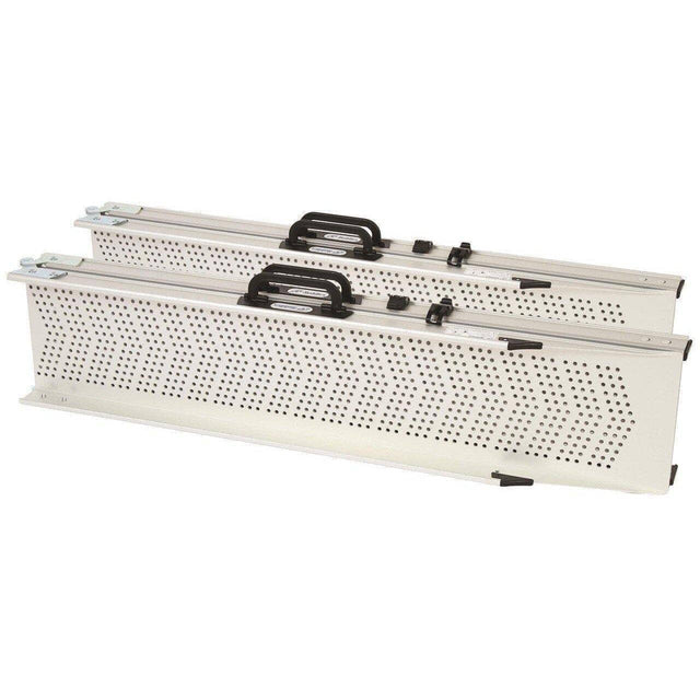 Foldbar teleskoprampe. Letvægts model, flot og skridsikker. 4 størrelser. - Seniorpleje - Teleskopramper - Mobilex - MBX-TM-055 - 26 cm -55 cm -