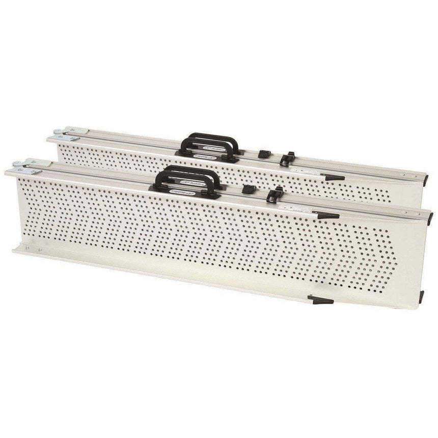 Foldbar teleskoprampe. Letvægts model, flot og skridsikker. 4 størrelser. - Seniorpleje - Teleskopramper - Mobilex - MBX-TM-055 - 26 cm -55 cm -