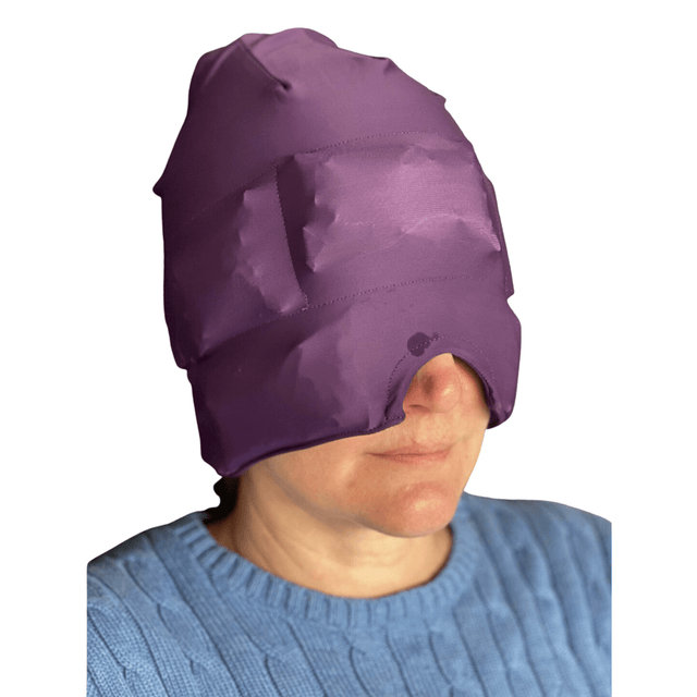 Kølemaske/ kølehætte til hovedsmerter- Genanvendelig. Onesize - Seniorpleje - Migræne maske - Seniorpleje - STRETAMZ-01 - - -