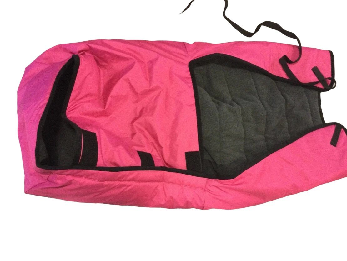 Overtræk til ben med indvendig fleece - til kørestolsbruger. Onesize. 2 farver. - Seniorpleje - Regntøj til ben - Orgaterm - OGT-226954 - PINK/GRÅ - -