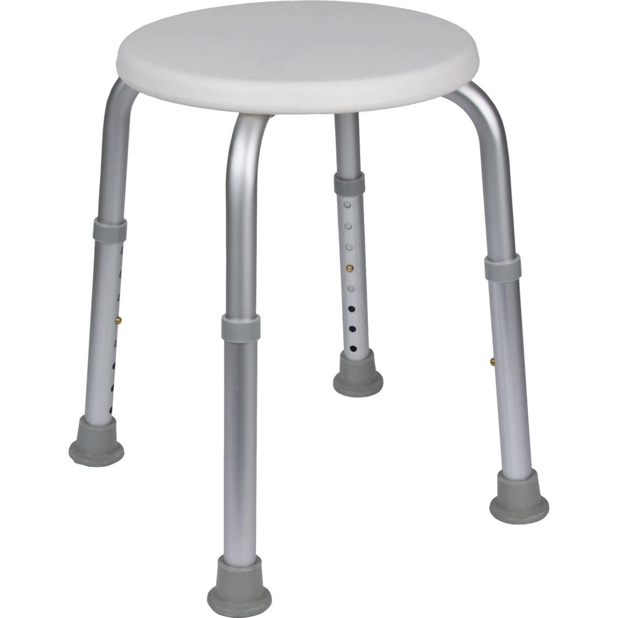 Rund smart badetaburet, justerbar højde fra 35-50 cm. Køb den her! - Seniorpleje - Badebænke - Mobilex - MBX-302064 - - -