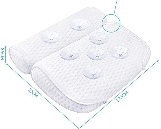 Rygpude og nakkestøtte til badekar - Blød & hurtigt tørrende. 35 x 35 x 9 cm - Seniorpleje - Pude til badekar - Seniorpleje - SPLBADEKAR-01 - - -