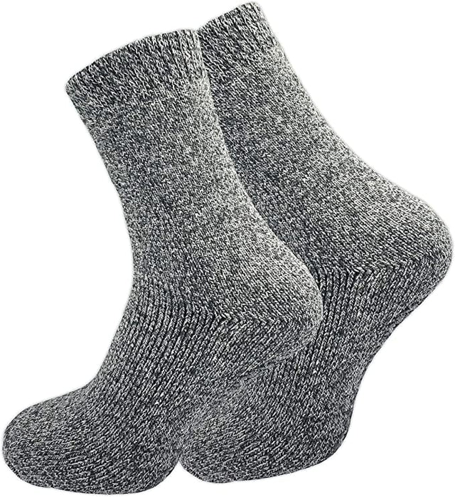 Skridsikker uldstrømpe med blød indvendig fleece (35-46). Mod kolde fødder Uldstrømpe Seniorpleje