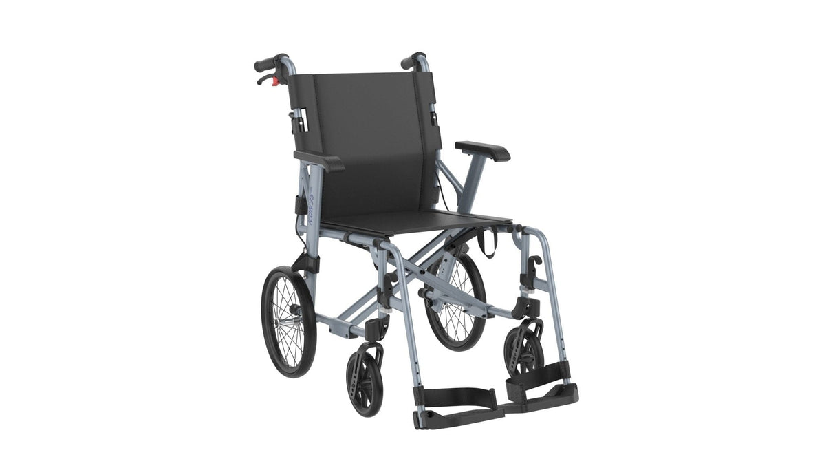 “TRAVEL-LIGHT” ICON35 letvægts rejse-kørestol (8,2 kg). Foldbar & fylder minimalt. - Seniorpleje - Rehasense - RHS-RWB35D4IB0 - 45 cm - -