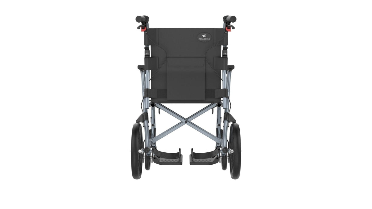 “TRAVEL-LIGHT” ICON35 letvægts rejse-kørestol (8,2 kg). Foldbar & fylder minimalt. - Seniorpleje - Rehasense - RHS-RWB35D4IB0 - 45 cm - -