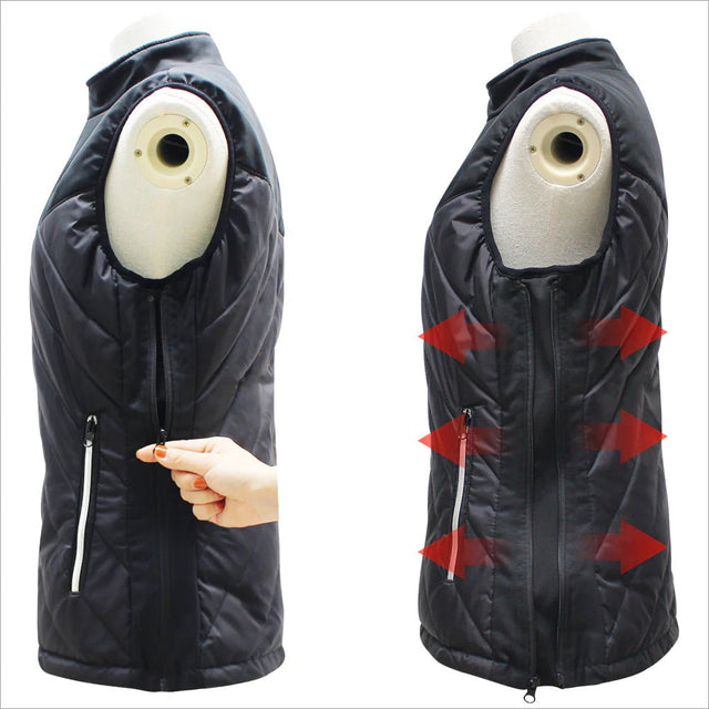 "WARM ME" Opvarmelig vest til Kvinder - Trådløs varme og stilfuld komfort, inkl powerbank - Seniorpleje - overtøj - OUTCHAIR - OUT-8001 - S/M - -