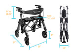 WONDER XXL Rollator – Ekstra stærk og bred rollator op til 204 kg