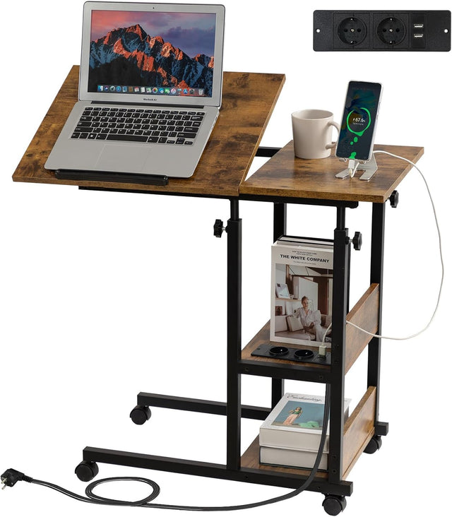 WOODY Sengebord og Sidebord - Justerbar højde & Vinkler