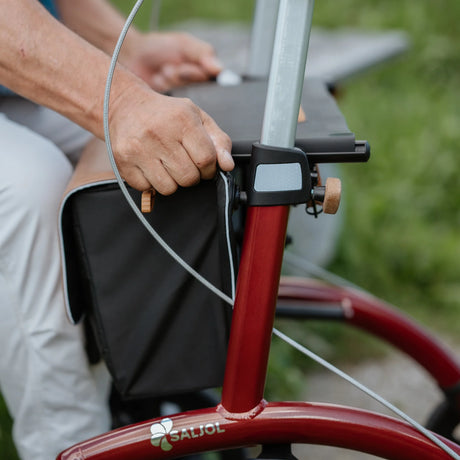 Saljol Aluminium-rollator – Rød (6,4 kg)
