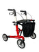 “ATHLON SL”, kulfiber rollator - Super lækker, smart og ultra let. Vejer kun 5,1 kg - Seniorpleje - Udendørs rollatorer - Rehasense - RHS-CRSGL600UP - Grå med bløde hjul -62 cm. -