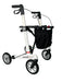 “ATHLON SL”, kulfiber rollator - Super lækker, smart og ultra let. Vejer kun 5,1 kg - Seniorpleje - Udendørs rollatorer - Rehasense - RHS-CRSGL600UP - Grå med bløde hjul -62 cm. -