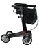 “ATHLON SL”, kulfiber rollator - Super lækker, smart og ultra let. Vejer kun 5,1 kg - Seniorpleje - Udendørs rollatorer - Rehasense - RHS-CRWRM550UP - Rød med bløde hjul -55 cm. -