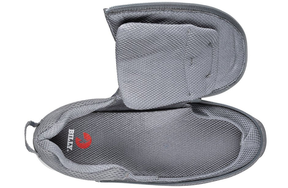 BILLY Limitless Herresko – Ekstra bred & åndbar Sneakers (Grå) - Seniorpleje - Sko & støvler med lynlås - BILLY - BM25179-010(XDR41) -  - 41 (EKSTRA BRED) - 