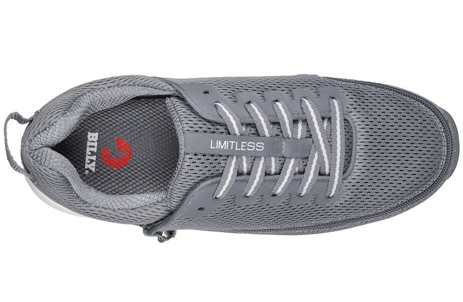 BILLY Limitless Herresko – Ekstra bred & åndbar Sneakers (Grå) - Seniorpleje - Sko & støvler med lynlås - BILLY - BM25179-010(XDR41) -  - 41 (EKSTRA BRED) - 