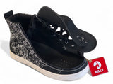 BILLY "Paisley - High Tops" damesko | Bred model med lynlås & ankelstøtte - Seniorpleje - lynlåssko - BILLY - BW23361 - 002(37) - 37 - 