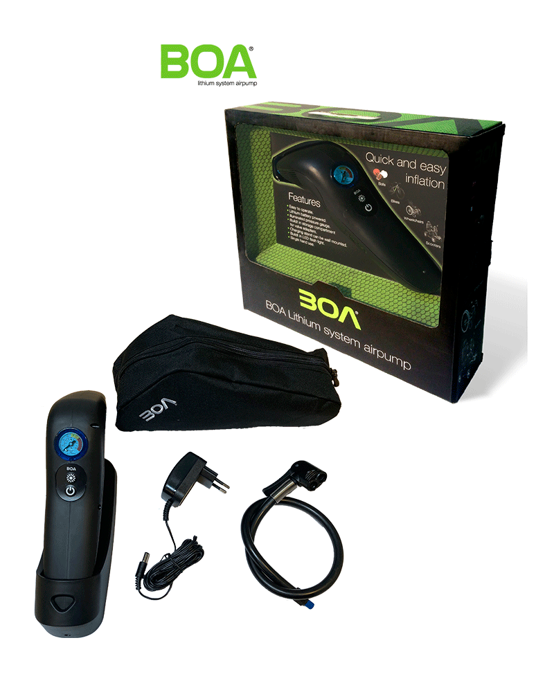 BOA luftpumpe 10 Bar - Hurtig, genopladelig og transportabel - Seniorpleje - Luftpumper - Mobilex - MBX-260020 -  - 