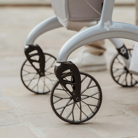 Carbon rollator i kulfiber – ultralet, 4,4 kg | Seniorpleje