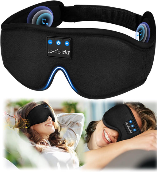 ENJOY Sovemaske med Bluetooth – Kølende & perfekt til dyb og afslappende søvn - Seniorpleje - sovemaske - Seniorpleje - SPL-LCD01 - - -
