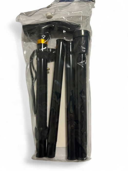 GLITTER foldbar stok – Let, justerbar & elegant gangstok i flere forskellige farver - Seniorpleje - Foldbare stokke - Seniorpleje - SPL-SUPR04 -  - Sort - 