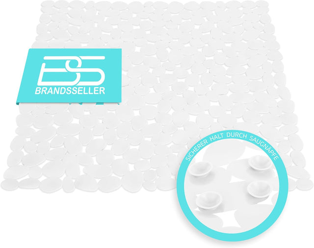 Non-slip bath mat - Super smart and fast drying. (53 x 53 cm). Multiple colours