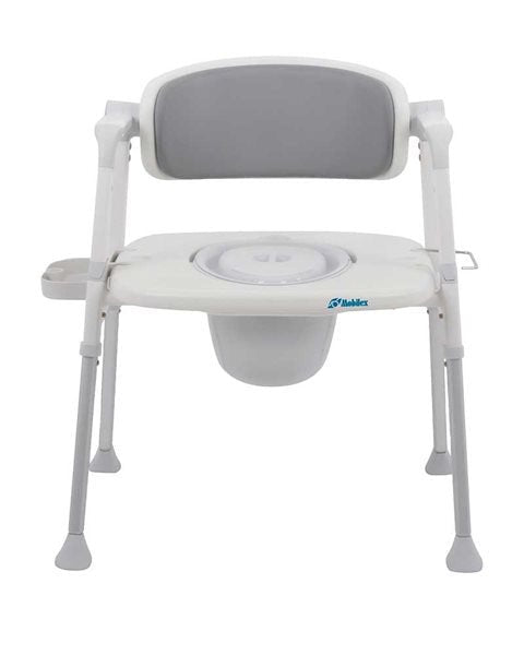 Kombineret toilet - og badestol – Luksuriøs komfort med blødt PU - sæde - Seniorpleje - Toiletforhøjere - Mobilex - MBX - 302013 - 