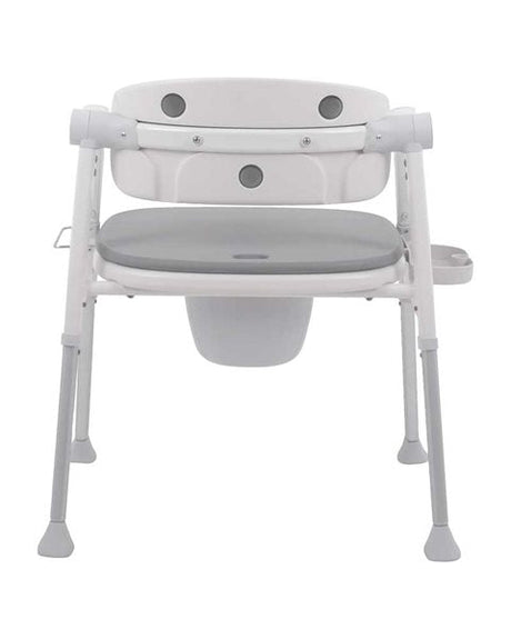 Kombineret toilet - og badestol – Luksuriøs komfort med blødt PU - sæde - Seniorpleje - Toiletforhøjere - Mobilex - MBX - 302013 - 