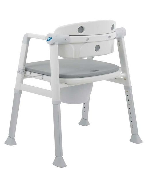 Kombineret toilet - og badestol – Luksuriøs komfort med blødt PU - sæde - Seniorpleje - Toiletforhøjere - Mobilex - MBX - 302013 - 