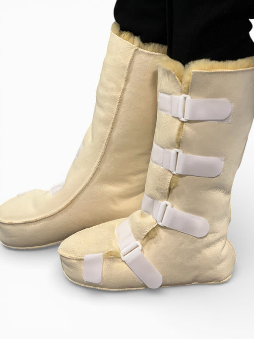 Lammestøvle - Super varm og blød. Lang model med 4 velkrobånd - Seniorpleje - Støvler - Kaiser - KAI-902536 -  - Størrelse 36 - 37 - 