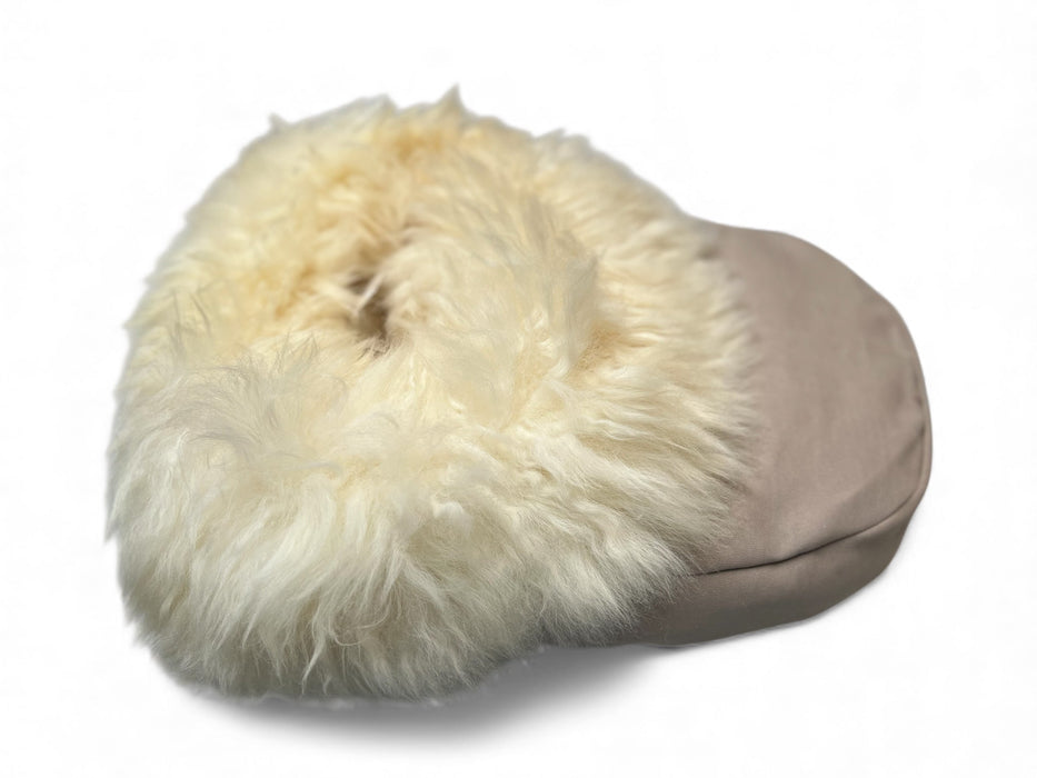 Luksus fodvarmer i det blødeste lammeskind. Flere varianter. Max forkælelse! - Seniorpleje - Fodvarmer i lammeskind - Orgaterm - KAI-63001 -  - Beige/natur - 