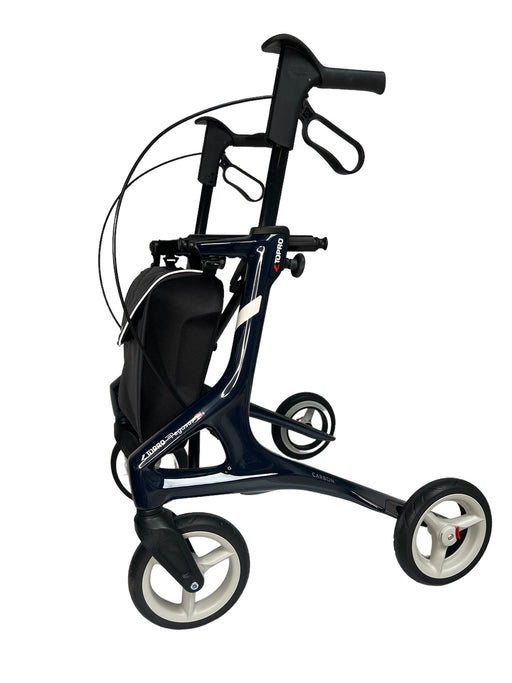 PEGASUS Kulfiber rollator- Ultra let, luksuriøs & skandinavisk design. Vejer kun 6,6 kg - Seniorpleje - Udendørs rollatorer - Seniorpleje - TOPR-125010 - MØRKEBLÅ - -