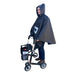 Poncho “SPORT- FLEECE” med indvendig blød fleece - til rollator, cykel & fodgænger - Seniorpleje - Poncho - Orgaterm - OGT-207851SP-grösse4-rot - RØD/ model 1 - -