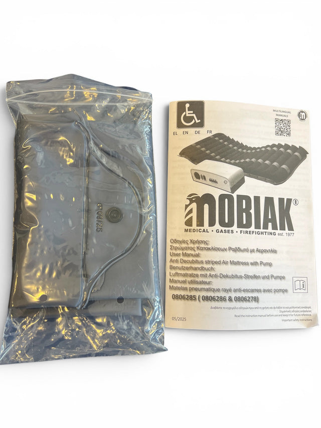Premium vekseltrykmadras til tryksårsforebyggelse – støjsvag pumpe & zoner - Seniorpleje - Vekseltryksmadrasser - MOBIAK - MOB-0806285 -  - 