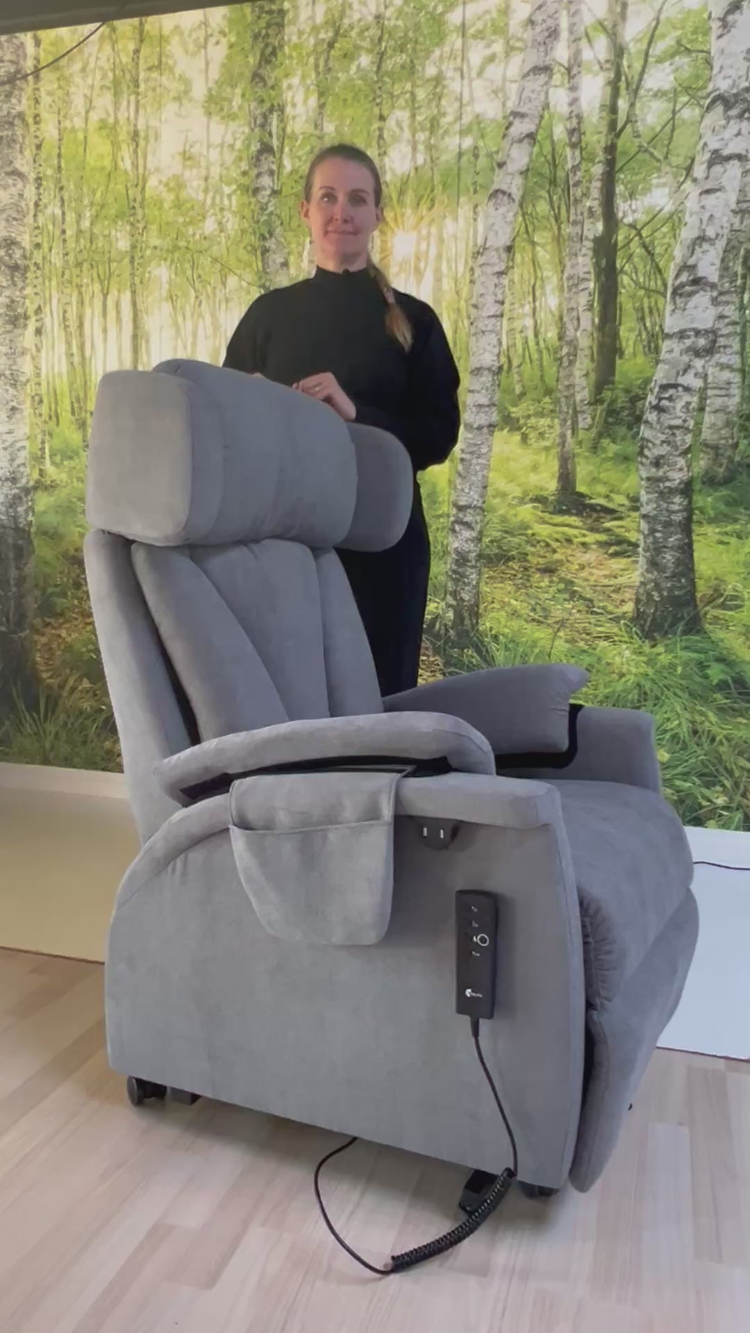 "RELAX" Electric armchair with wheels & lift – Ergonomic & unique design. NEW 2025