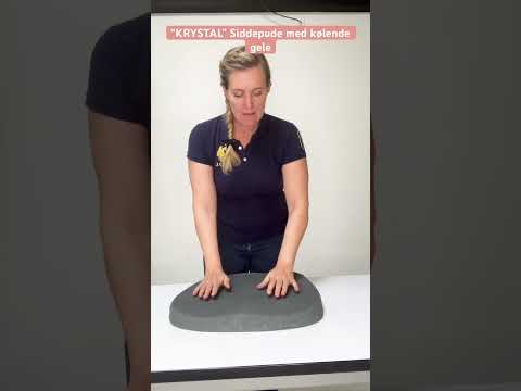 "KRYSTAL" - Den ultimative luksus siddepude med blødt memoryfoam og gele. Stor model