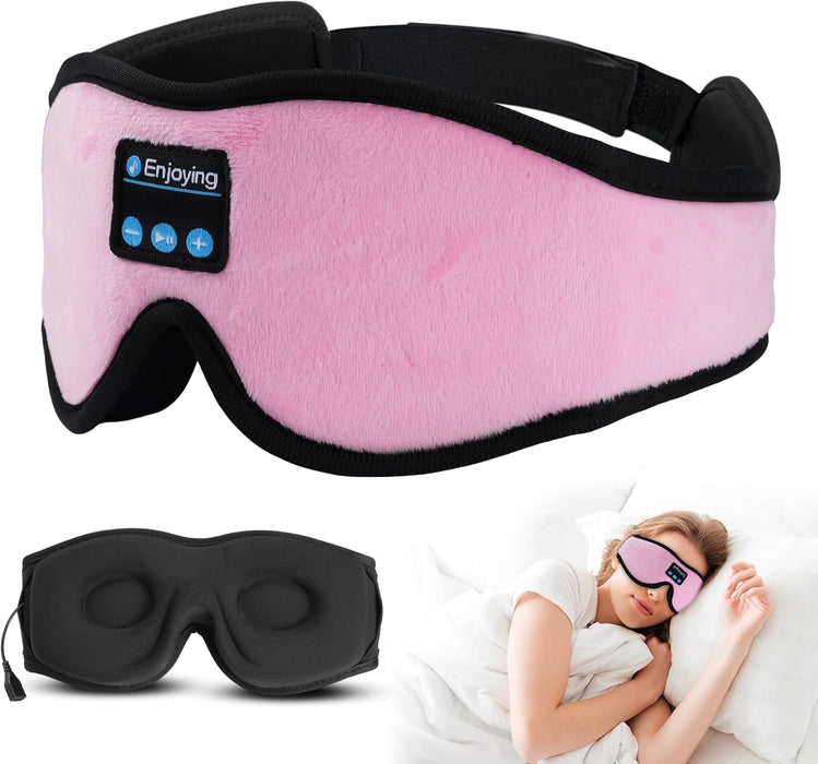 "SWEET DREAM" Sovemaske med indbygget Bluetooth - Spil musik mens du sover. Trådløs & justerbar. Sort - Seniorpleje - sovemaske - Seniorpleje - SPL-Light02 -  - Pink - 