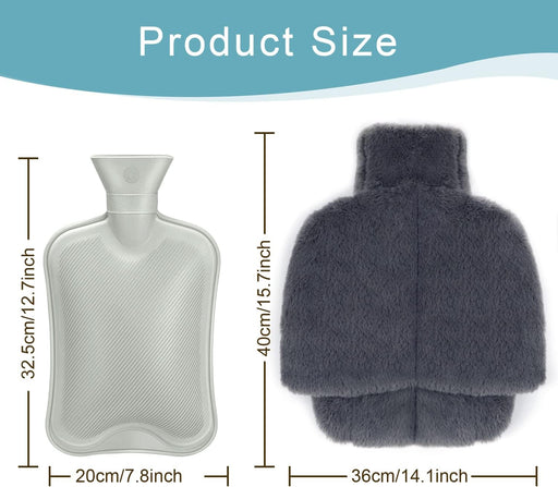 Varmedunk til fødder 2L – Blød & lækker fodvarmer med plys – Den perfekte julegave! - Seniorpleje - varmedunk - Seniorpleje - SPL-TGK01 -  - 