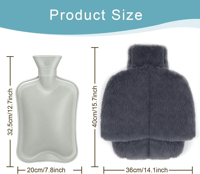 Varmedunk til fødder 2L – Blød & lækker fodvarmer med plys – Den perfekte julegave! - Seniorpleje - varmedunk - Seniorpleje - SPL-TGK01 -  - 