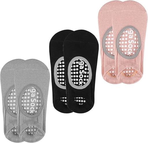 Yoga - strømper m. Antiskrid - Super god pasform & komfort. 3 flotte farver - Seniorpleje - Strømper - Seniorpleje - SPLANST-01 -  - Sort - 