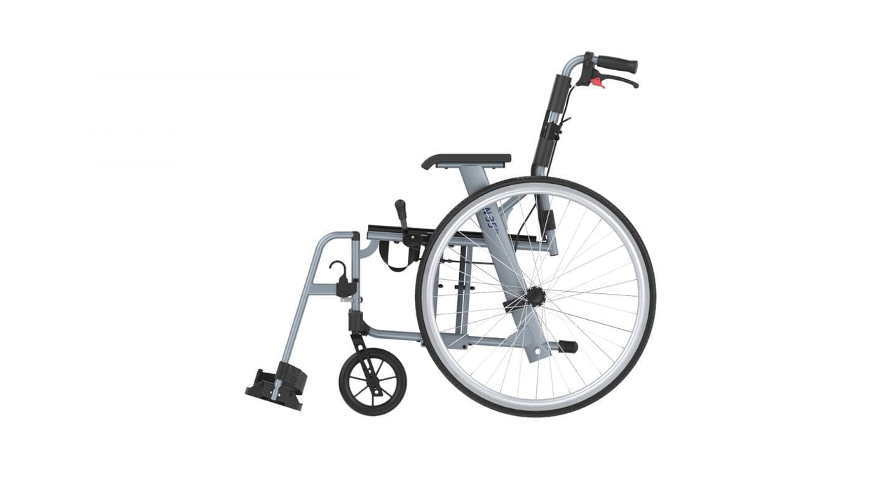 "ACTIVE ICON35" - ULTRA let rejse kørestol. Smart& foldbar. Kun 9 kg! - Seniorpleje - Letvægts kørestol - Rehasense - RHS-RWL35D4IB3 - 45 cm - -
